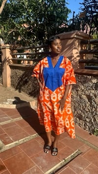 Image 3 of sunset midi boubou dress