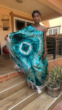 Image 1 of depths maxi fringe dress