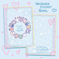 Image 1 of Miniteen Reusable Sticker Book A6