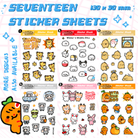 Image 1 of SEVENTEEN Sticker Sheets!