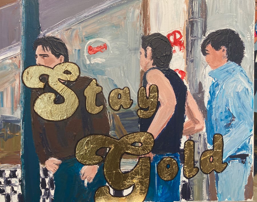 Image of Stay gold (original on canvas)