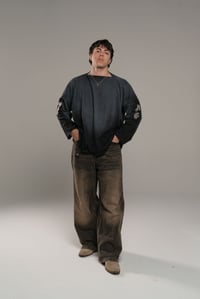 Image 12 of Sunfaded swords long sleeve - black