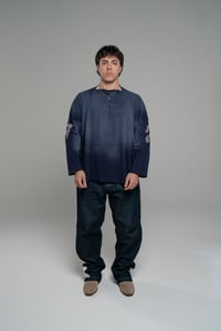 Image 10 of Sunfaded swords long sleeve - blue