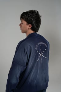 Image 9 of Sunfaded swords long sleeve - blue