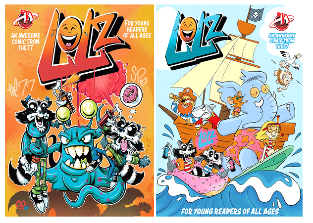 LOLZ-Issues 1 & 2: A comic for kids of all ages