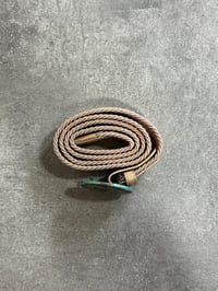 Image 3 of ESSENTIAE METALLUM BRONZE logo Rope Belt - Green/Beige