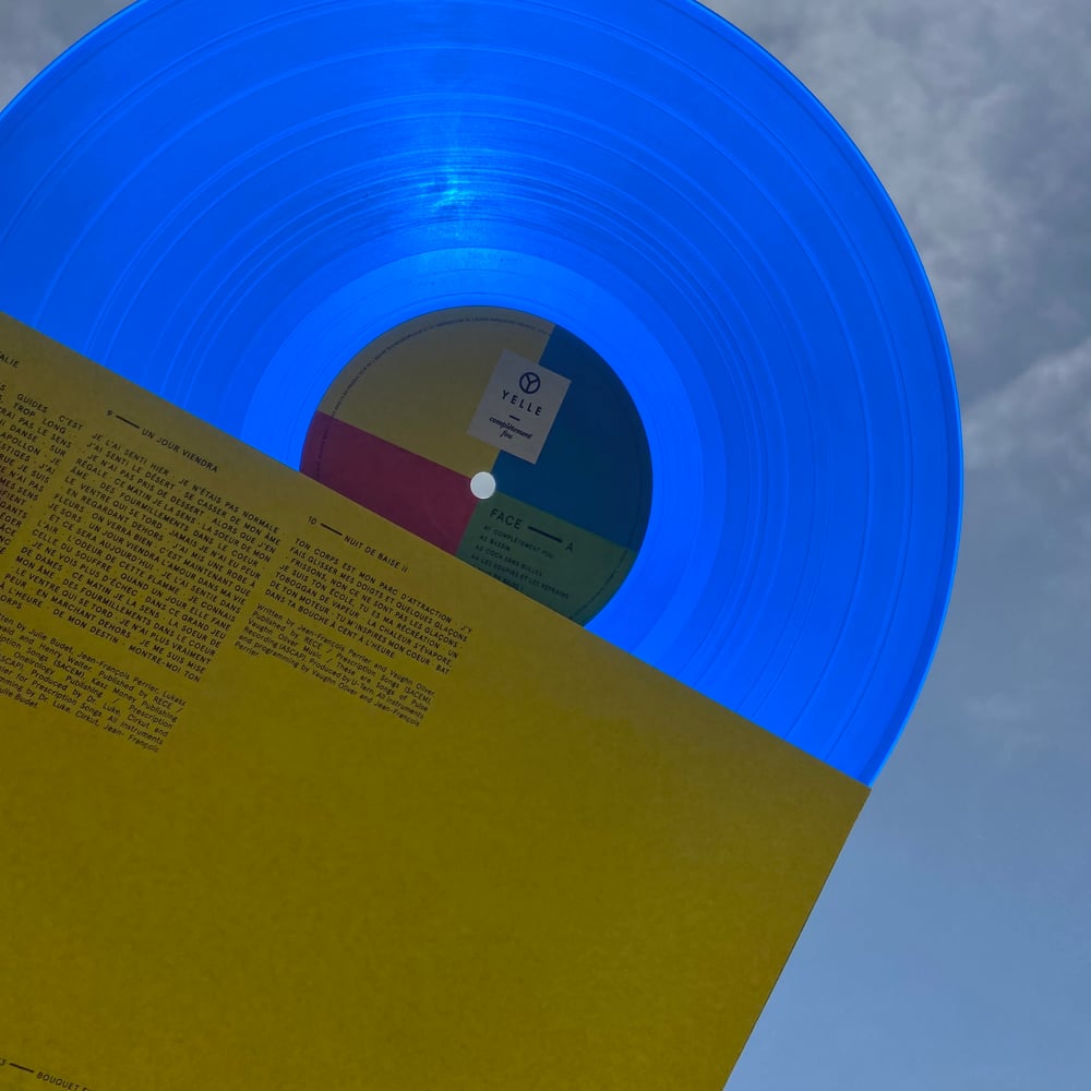 Image of Yelle "Completement Fou" 💙 transparent blue vinyl edition! (free shipping)