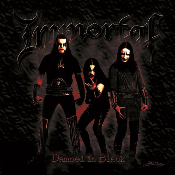 Image of IMMORTAL "damned in black" LP