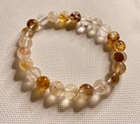 Image 4 of CLEAR QUARTZ AND GOLDEN HEALER BRACELET