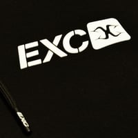 Image 3 of EXCHOODV1.0 (330 GSM)  hoody -black - without back Embroidery X