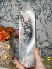 Image 1 of Blue Cherry Blossom Agate Tower