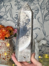 Image 2 of Blue Cherry Blossom Agate Tower