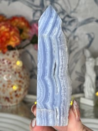 Image 3 of Blue Lace Agate Point - B