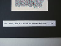 Image 3 of Lewis Tweed, made with motors and daytime television ( 34 )