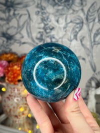 Image 1 of Large Blue Apatite Sphere