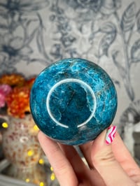 Image 2 of Large Blue Apatite Sphere
