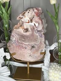 Image 2 of Pink Amethyst Slab on Stand