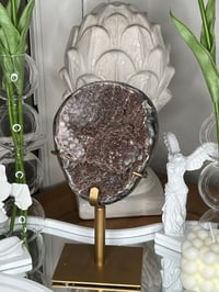 Rainbow Amethyst Geode on Stand
