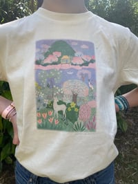 Image 2 of TEE-SHIRT ENFANT écru PAYSAGE - Collab' COUCOU ILLUSTRATION