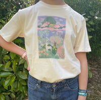 Image 3 of TEE-SHIRT ENFANT écru PAYSAGE - Collab' COUCOU ILLUSTRATION