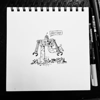 Image 2 of Robot stomp : original ink drawing