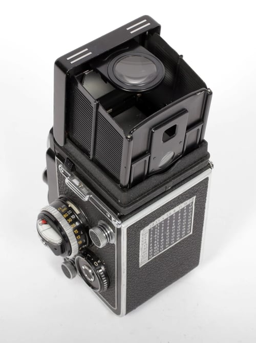 Image of Rolleiflex 6X6 TLR 2.8F Medium format film camera with Planar 80mm F2.8 FULL CLA #0559