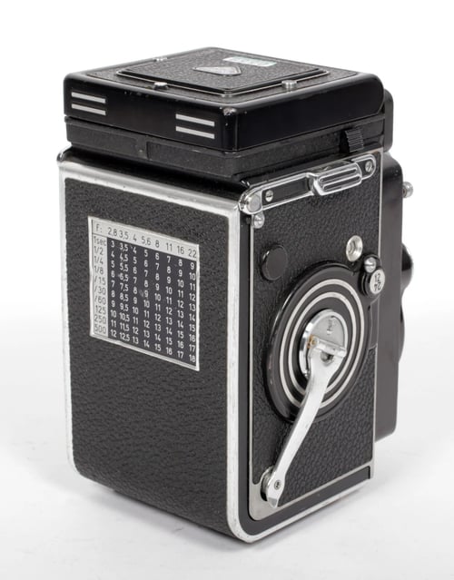 Image of Rolleiflex 6X6 TLR 2.8F Medium format film camera with Planar 80mm F2.8 FULL CLA #0559