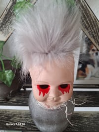 Image 10 of Original and unique horror doll. Hauntingly strange collectable handmade art doll. Custom made geek
