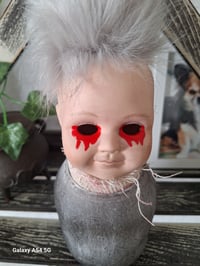 Image 11 of Original and unique horror doll. Hauntingly strange collectable handmade art doll. Custom made geek