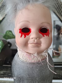 Image 12 of Original and unique horror doll. Hauntingly strange collectable handmade art doll. Custom made geek