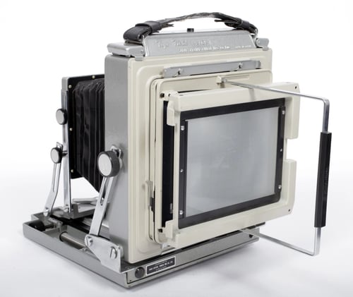 Image of Toyo 4X5 metal field camera with 165mm F6.3 Ilex lens + holders + Film #0562