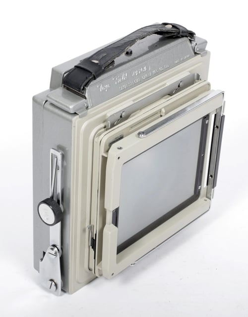 Image of Toyo 4X5 metal field camera with 165mm F6.3 Ilex lens + holders + Film #0562