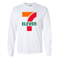 Image 3 of 7-11 Long Sleeve T-Shirt  3-Color Logo