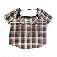 Image 3 of HC- Upcycled Maroon Button Up 