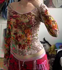 Image 4 of gaultier style floral mesh