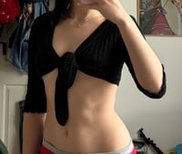 Image 4 of knit tie top 