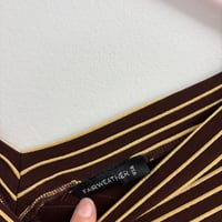 Image 2 of 90s embossed striped top 