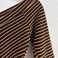 Image 3 of 90s embossed striped top 