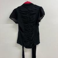 Image 3 of ruched silk blouse