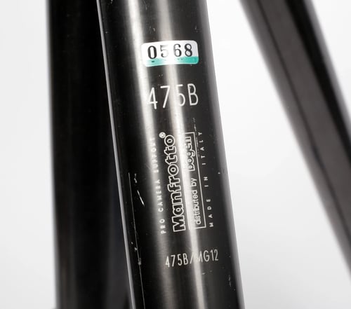 Image of Manfrotto 475B geared column tripod with 160 QR heavy duty 3 way head #0568