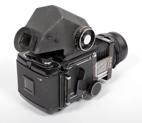 Image of Mamiya RB67 6X7 medium format camera w/ 90mm F3.8 lens + Prism + 120 back #4396