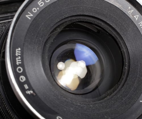 Image of Mamiya RB67 6X7 medium format camera w/ 90mm F3.8 lens + Prism + 120 back #4396