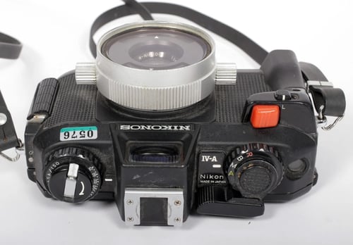 Image of Nikon Nikonos IV-A underwater 35mm SLR film camera with 35mm + 80mm lenses #0576