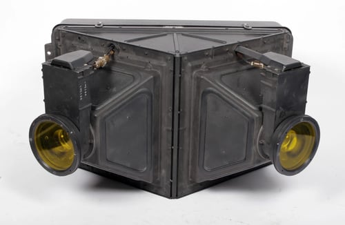 Image of US Air Force high alt. balloon reconnaissance dual duplex aerial camera in crate #0569