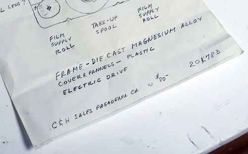 Image of US Air Force high alt. balloon reconnaissance dual duplex aerial camera in crate #0569