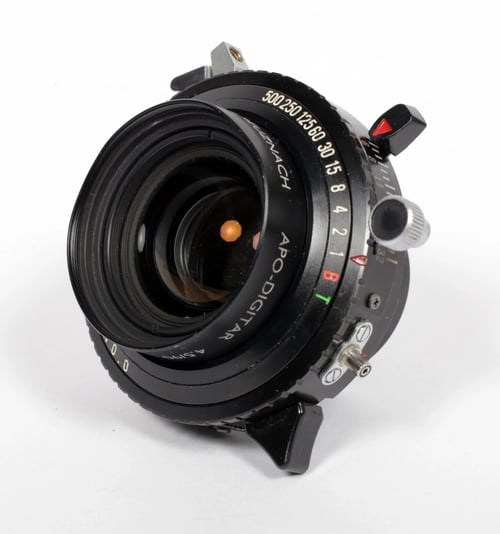 Image of Schneider Apo Digitar 90mm F4.5 N-53° MC Macro lens in Copal #0 shutter #8493