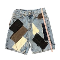 Image 4 of All Over Denim Patch Shorts