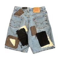 Image 2 of All Over Denim Patch Shorts