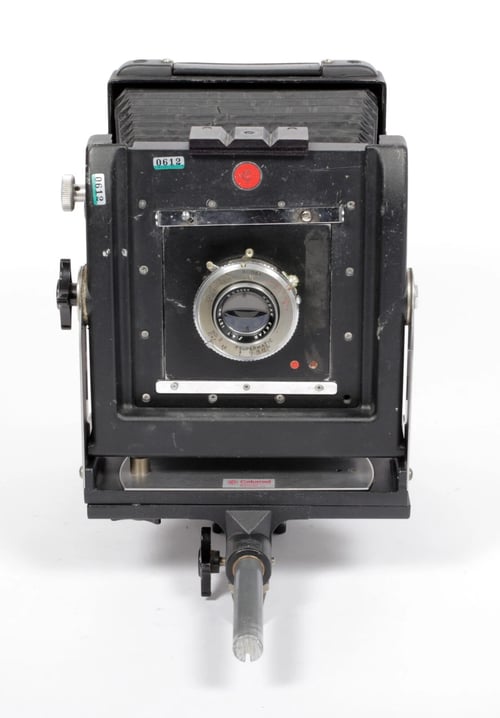 Image of Calumet CC401 4X5 monorail camera with 127mm lens + FILM + HOLDERS #0612