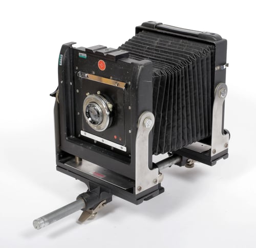 Image of Calumet CC401 4X5 monorail camera with 127mm lens + FILM + HOLDERS #0612